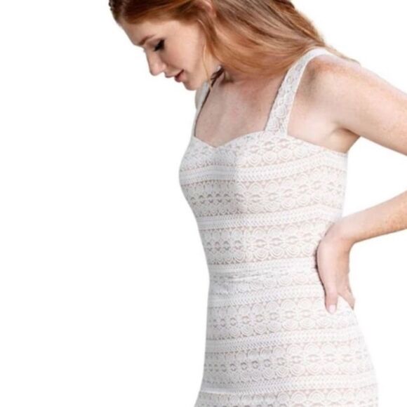 DRESS THE POPULATION Nicole Lace Sheath Dress - Off White - Picture 4 of 6